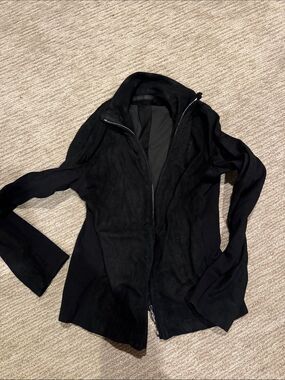 Julius Black Lamb Leather Jacket Spring Summer 2013